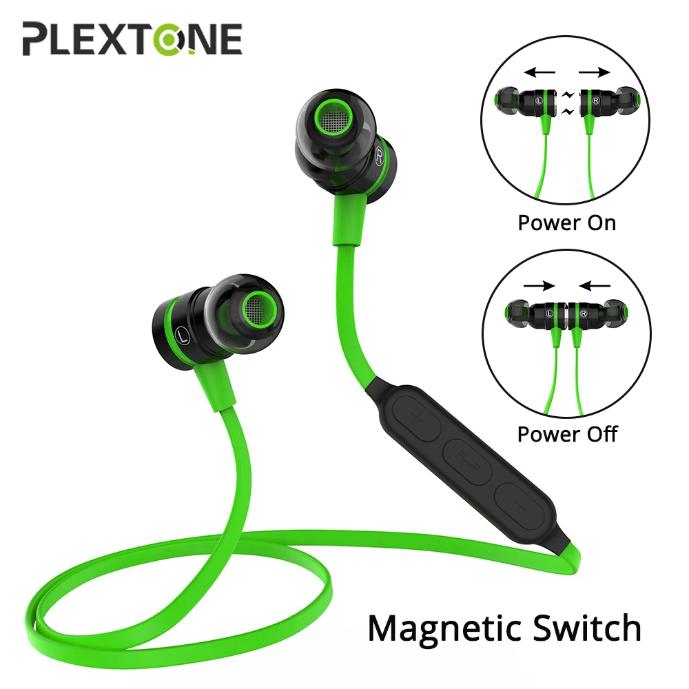 PLEXTONE BX335 Bluetooth Earphones With Microphone Hifi Earbuds Wireless Headset Sport Earphone Magnetic Bass Stereo | Электроника