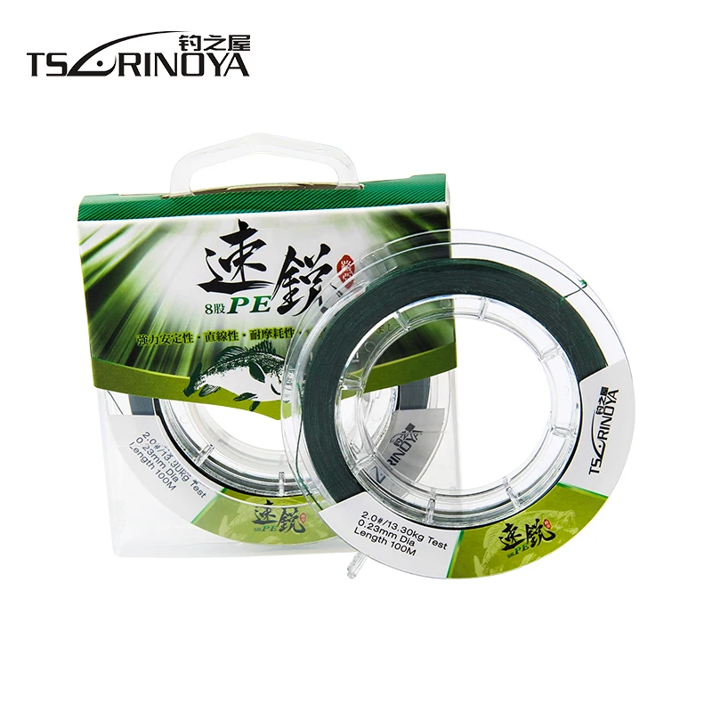 

Tsurinoya 8 Strands 100M Super Strong 100% PE Braid Fishing Line Braided Wire Floating Line