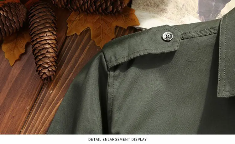 Wbddt camisas masculinas de algodão camisa militar