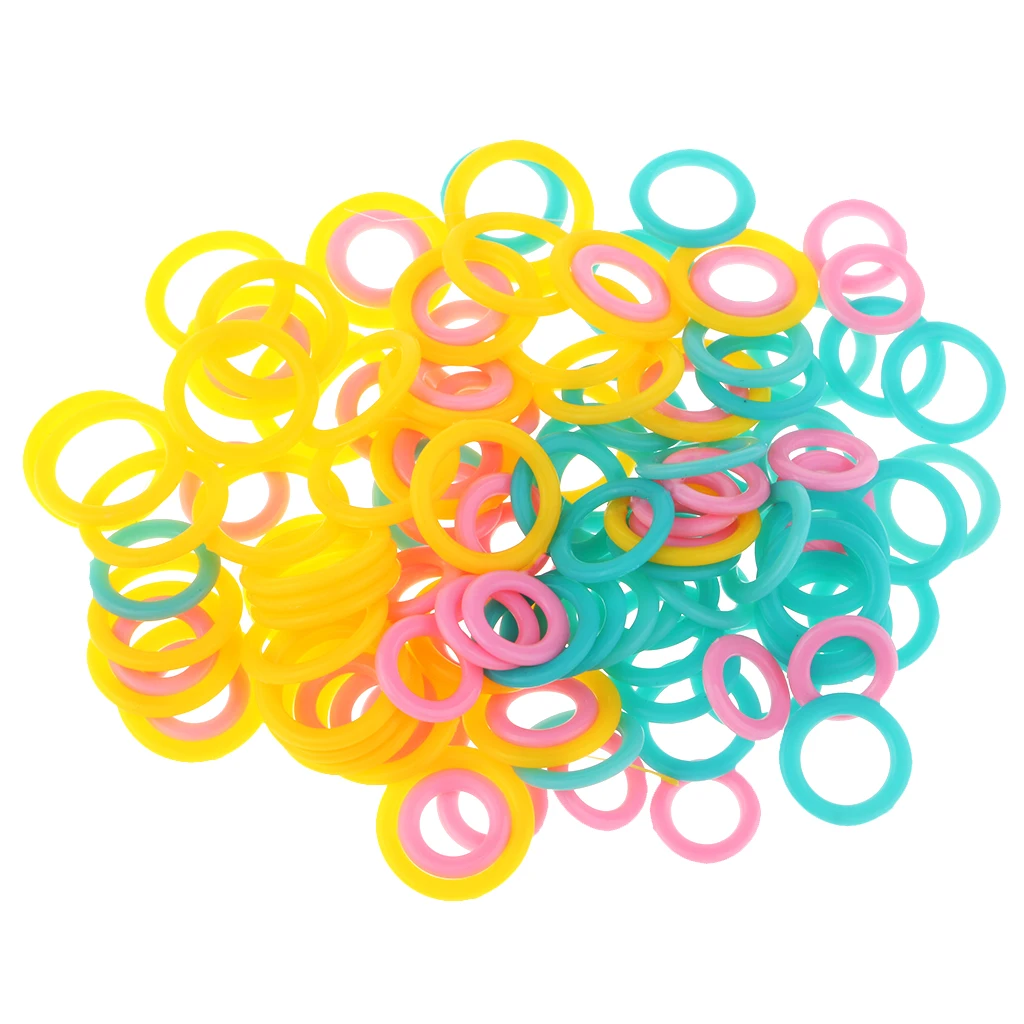 120 Pieces Crochet Stitch Marker Ring Knitting Stitch Marker Knitters Tools