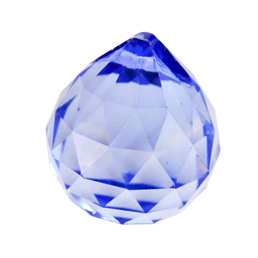 30mm Light Blue Crystal Ball Prisms J2291in Stones from Home & Garden