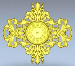 

CNC 3d Relief Model STL for CNC machine wall clock 3