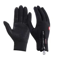 Высококачественные мужские и женские зимние противоскользящие водонепроницаемые флисовые перчатки с сенсорным экраном для спорта на открытом воздухе, езды на велосипеде, рабочие термоинструменты