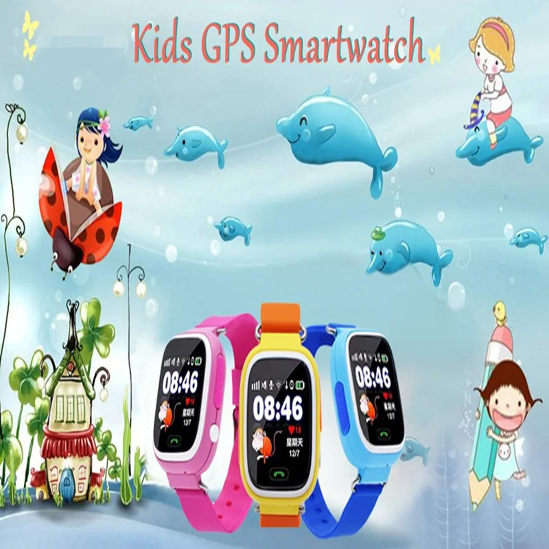 2017 Водонепроницаемый gps smart watch для Android wifi Q90 с sos-вызов | Электроника
