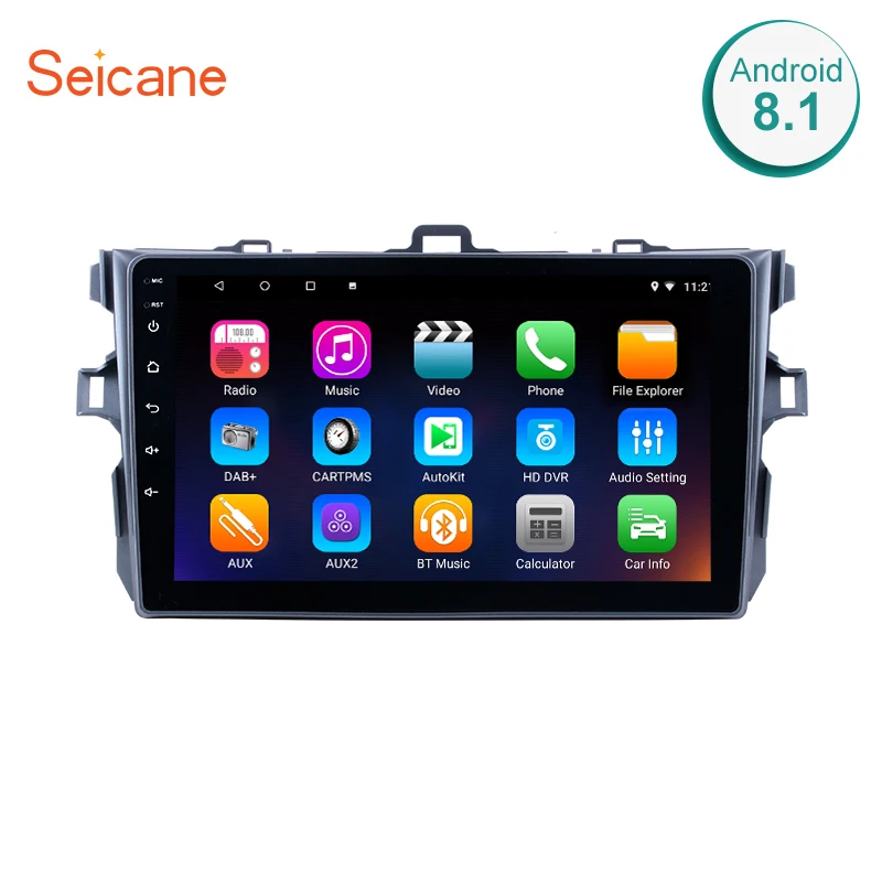 Seicane автомобильный Navi Android 9 0 Авторадио &quotHD 2Din gps для Toyota Corolla 2006 2007 2008 2009 2010 2011 2012