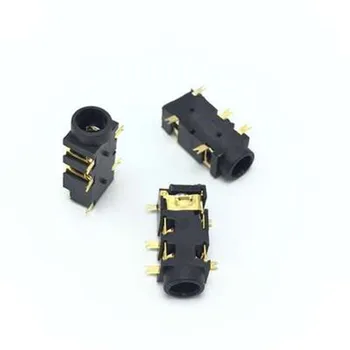

100pcs 3.5mm Female Audio Connector 5 Pin SMT SMD Headphone Jack Socket PJ-327A