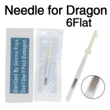 Тайваньский Дракон иглы татуировки для Перманентный макияж для бровей Иглы 6F mac Макияж пирсинг машины татуировки Иглы Наконечник иглы