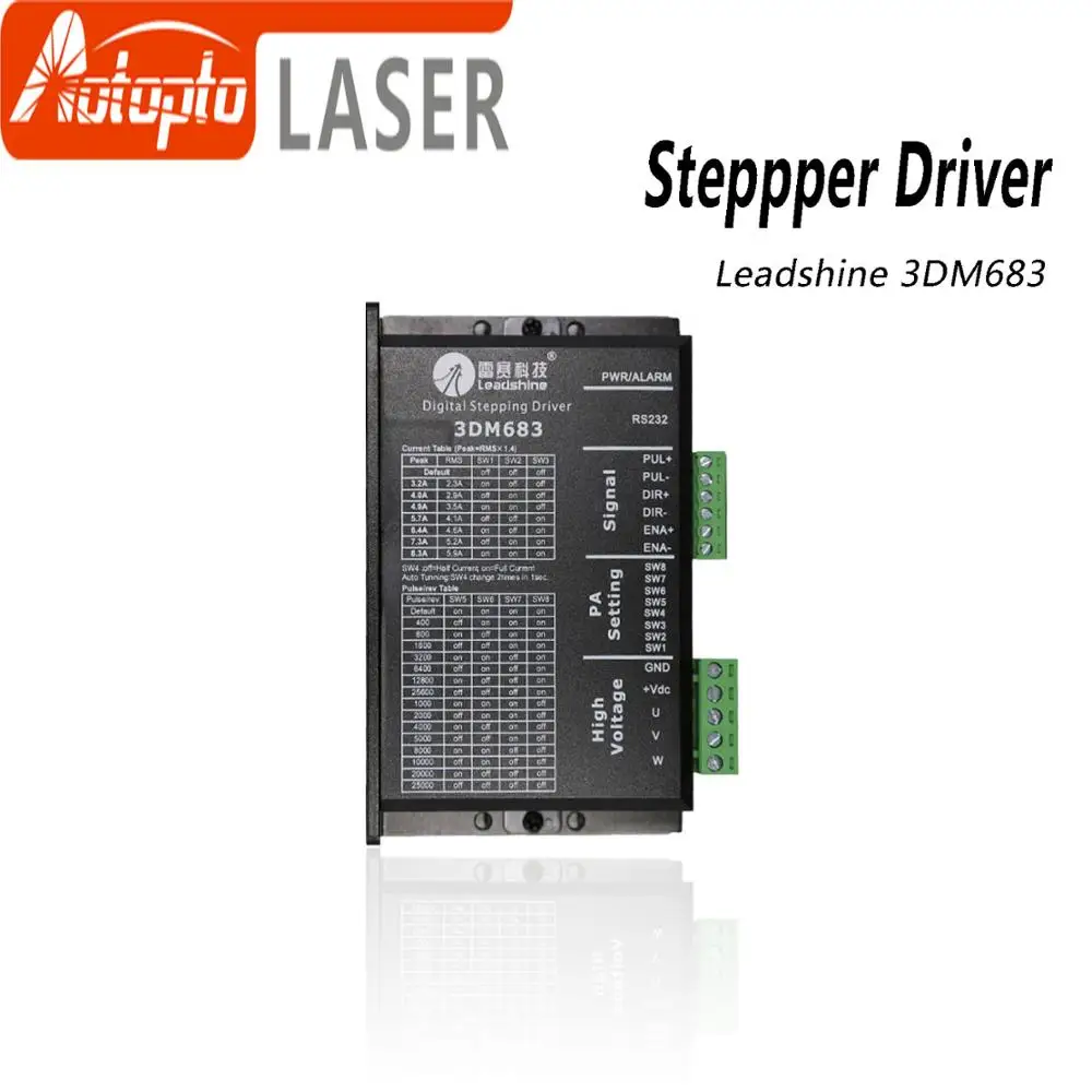 Leadshine 3 Phase 3DM683 Stepper Motor Driver 20-60VDC 0.5-8.3A