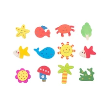 12 шт./Партия Детские игрушки мультипликационных животных магниты фигурки палочки модель игрушки для детей