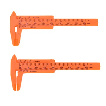 

New 1PC Plastic Measuring Tools Mini Vernier Calipers 80 mm Length Vernier Calipers 1 mm/mini Ruler Micrometer Gauge