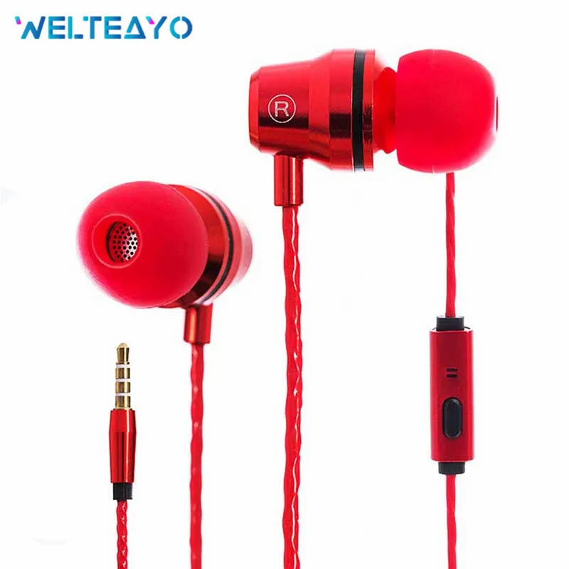 

Professional Wired Earphone Super Bass Headsets with Microphone Stereo Earbuds for Mobile Phone Samsung Xiaomi Headphones