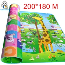 Maboshi Waterproof Double Sides 2 1 8 M Children Play Mat Giraffe And Bear Baby Crawling