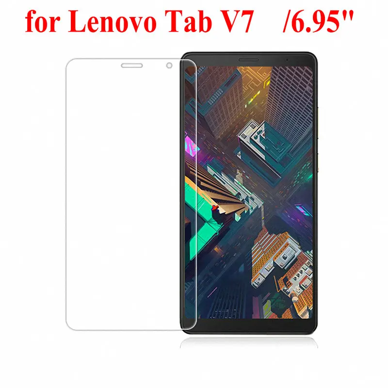 Защитный чехол из закаленного стекла для lenovo Tab V7 6,9" для lenovo Tab E7 TB-7104F TB-7104N TB-7104i 7,0 стекло - Цвет: LEN Tab V7