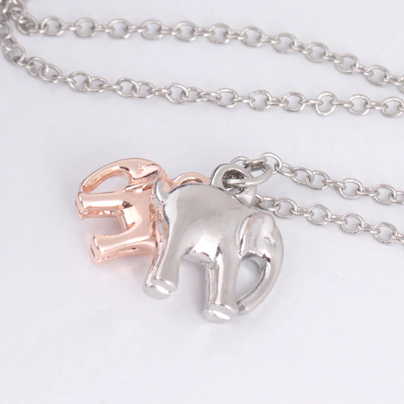 Cute Elephant Pendant & Necklaces Charming Chain Necklace Vintage Animal Choker Necklace Fashion Jewelry Gift Shellhard