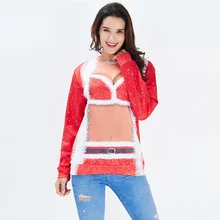 Уродливый Рождественский свитшот с принтом Санта Клауса, свободная толстовка с капюшоном для мужчин и женщин, пуловер, рождественские подарки, новинка, осенне-зимняя верхняя одежда