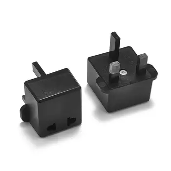 

200pcs UK Travel Adapter US European EU To UK British Electric Plug Adapter Power Cord Charger Socket AC Converter Outlet