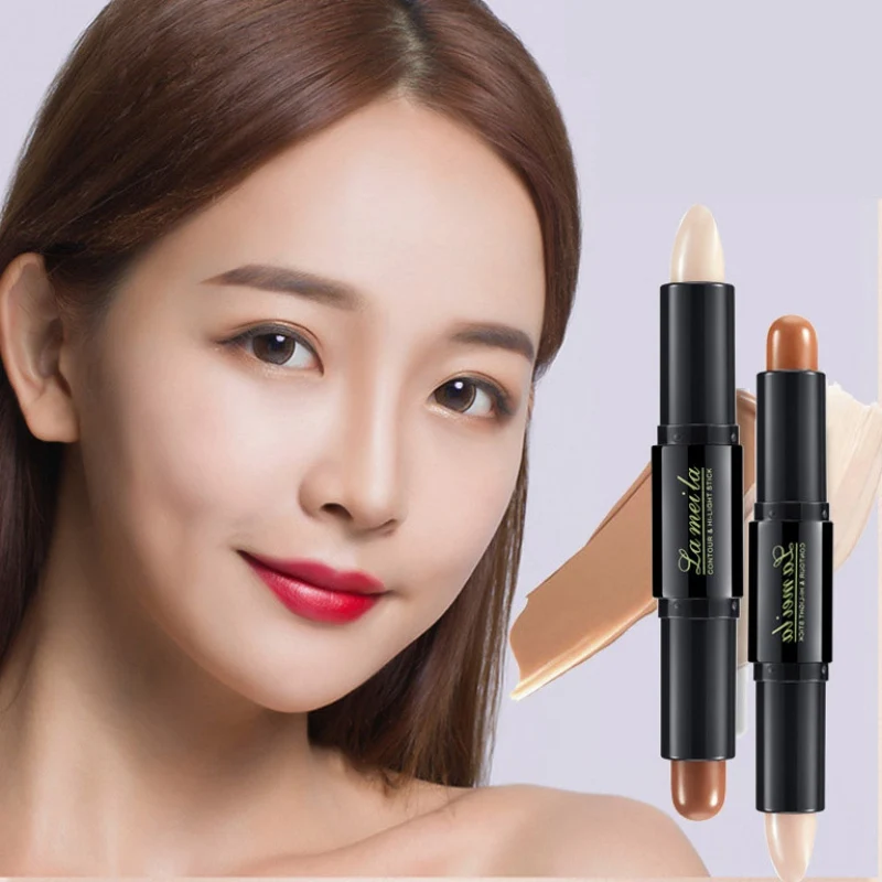 1PC Professional Double-Head Highlighter Bronzer Stick Waterproof Long-Lasting Brighten Skin Tone Face Contour Stick 1PC Professional Double-Head Highlighter Bronzer Stick Waterproof Long-Lasting Brighten Skin Tone Face Contour Stick