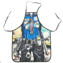 Новинка! сексуальный фартук для приготовления пищи, кухни, полицейского, с принтом, для выпечки, подарок, для шеф-повара, Забавные милые Кухонные фартуки