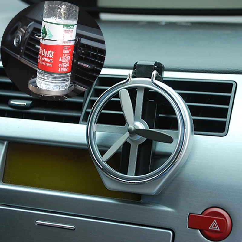 1x Folding Air Conditioning Inlet Auto Car Drink Holder