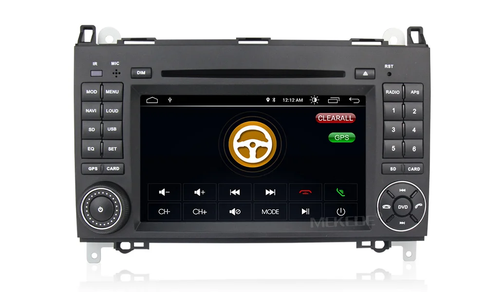 Android 9 для Mercedes/Benz/Sprinter/B200/b-класс/W245/W209 автомобильный dvd, gps, wifi, радио, BT, рулевое колесо, Canbus, 16g карта, микрофон