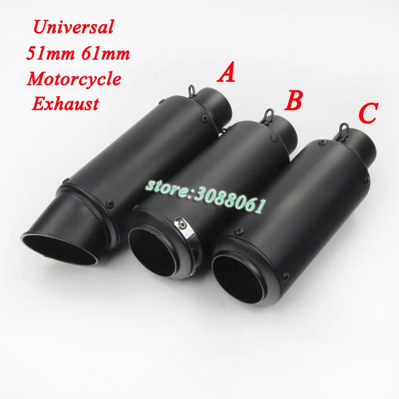 

Universal 51mm 60mm Motorcycle SC GP Exhaust Escape Modified Scooter Muffler For S1000RR CBR1000RR Z1000 ER6N R6 Ninja 650 MT-03