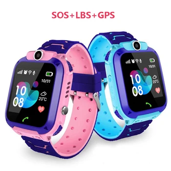 

S12 Waterproof Kids Smart Watch Children SOS Anti Lost Alert Message LBS Location Two-way Calling Baby Watch for IOS&Android