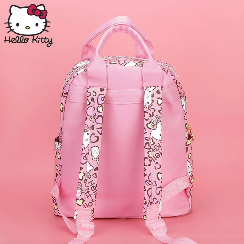 Сумка hello kitty, детский мультяшный рюкзак из искусственной кожи, детский Мультифункциональный розовый рюкзак KT, школьный рюкзак для девочек, плюшевый подарок на плечо