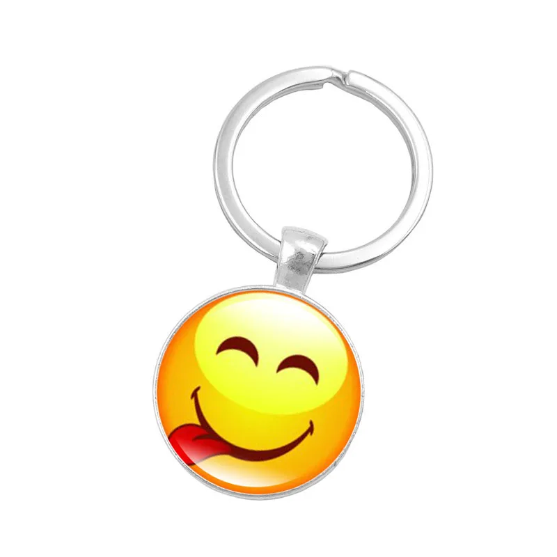 Funny Emoji Key Chain Fashion Jewelry Keychain Emoji Smiley Emoticon