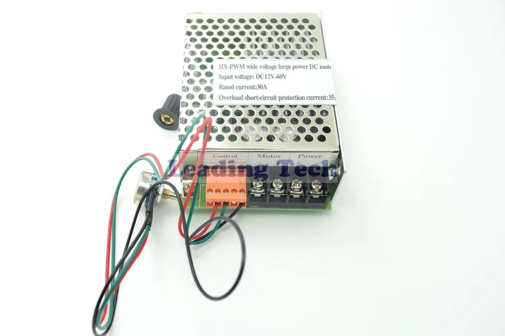 

HX-PWM Input DC12V-60V Output 30A DC Motor Speed Controller Driver
