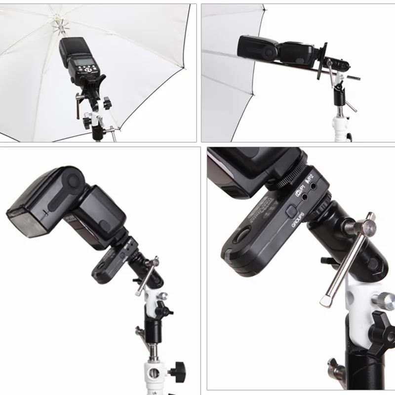 Beli 3 Bagian Bentuk U Tipe Flash Bracket untuk Payung Pemegang Lampu Berdiri Adjustable DJA99