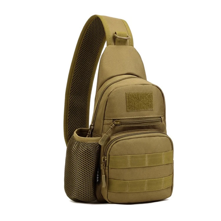 Нейлоновый Водонепроницаемый Военный туристический вещевой рюкзак, модный Мини Мужской нейлоновый Камуфляжный нагрудный треккинг, сумки для джунглей, Mochila BP-151 - Цвет: Brown