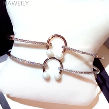 NAWEILY новые модные браслеты из искусственного жемчуга и ювелирные женские браслеты Стразы Шарм браслет аксессуары подарок NWLS250