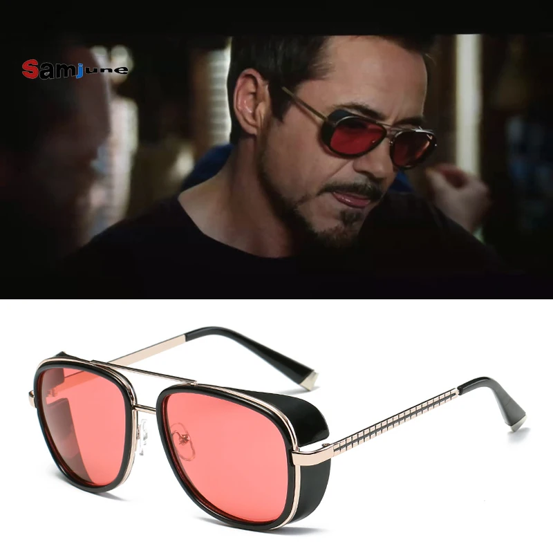 2019 Мода Samjune Железный человек 3 Matsuda TONY stark Солнцезащитные очки Мужские Rossi