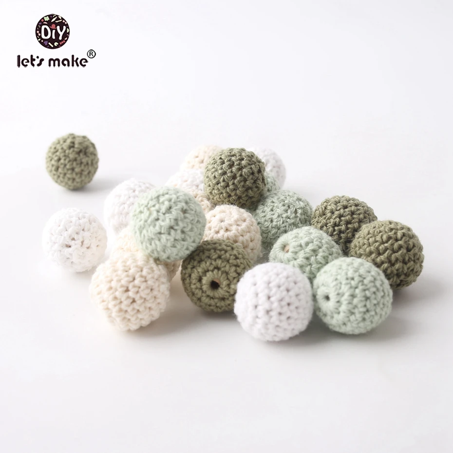 Круглые деревянные бусины для вязания крючком 50 шт./лот 20 мм|beaded crochet|ball balllot lot |