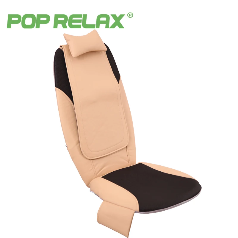 POP RELAX DC12V electric vibrator massage seat health care mobile shiatsu roller massage cushion back rolling heating massager
