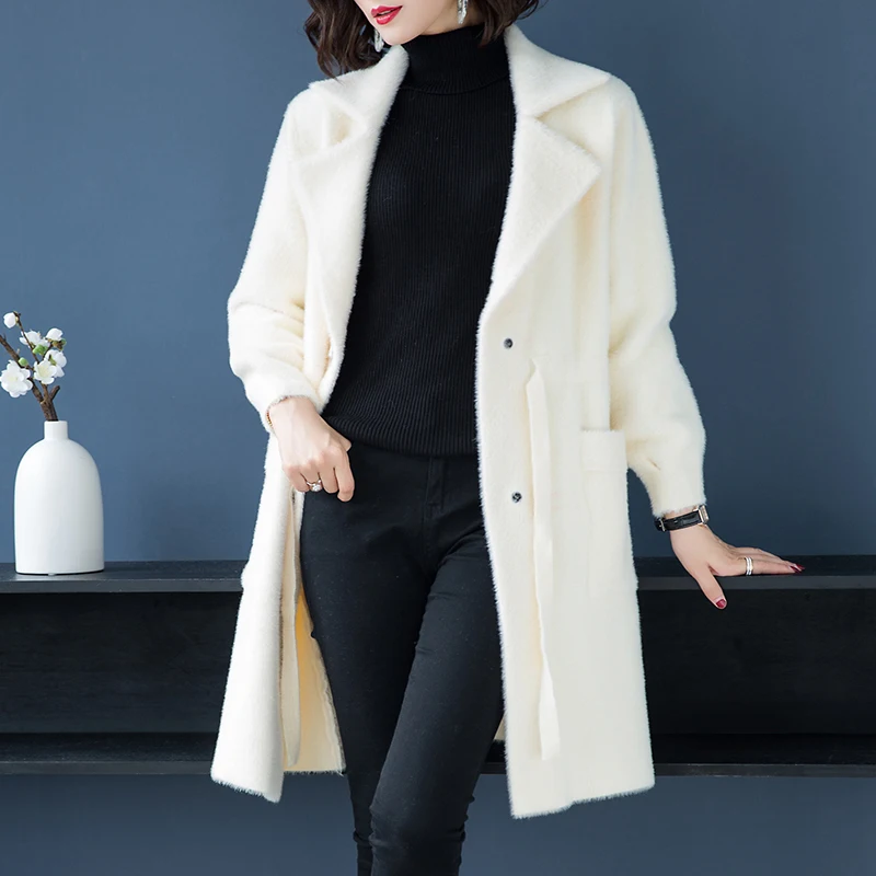 off Long rouge Revers Des Pourpre Hiver Couleur Poches Mode Femmes Ceintures Chaud Manteau Grandes white Ol Épaississent Nouveau De Banlieue Marque Solide Automne RU1Pqwp
