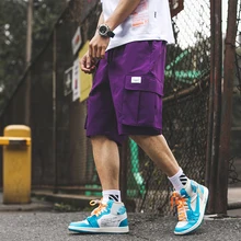 Летняя новая Корейская версия пары свободные хлопковые мужские японские многофункциональные спортивные повседневные шорты