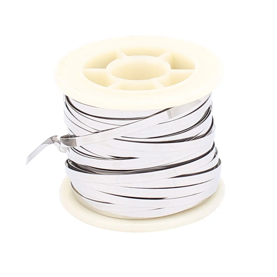 

UXCELL 15M 49Ft 0.2X3mm Nichrome Flat Heater Wire For Heating Elements