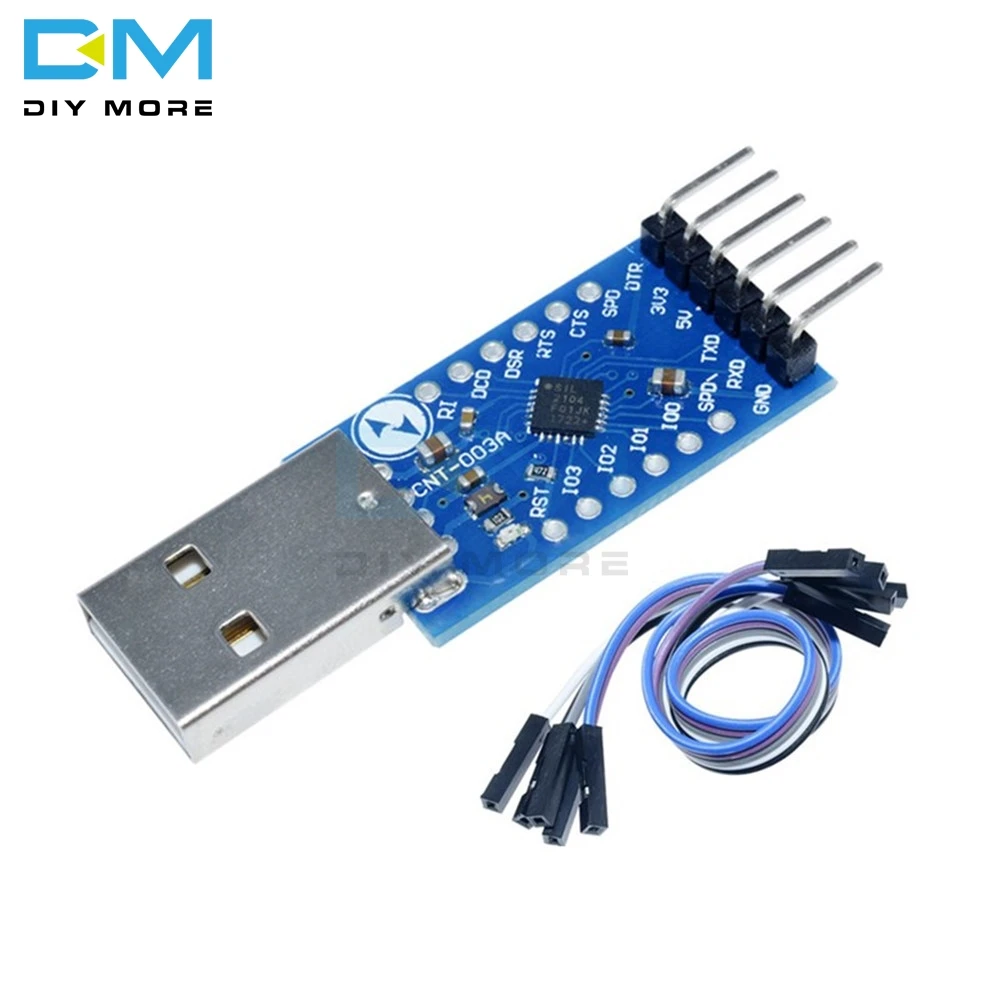 Плата последовательного преобразователя CP2104 USB 2 0 в TTL UART плата STC PRGMR с кабелями
