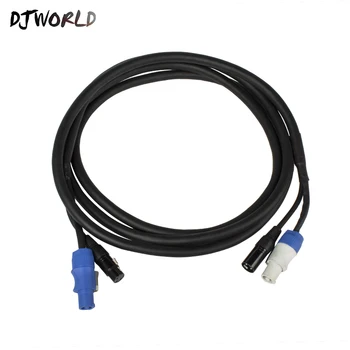 

Djworld Free Shipping 3 Meters/ 2 Meters Length Combination Powercon Plug DMX Signal Line Power Line Light Accessories For Stage