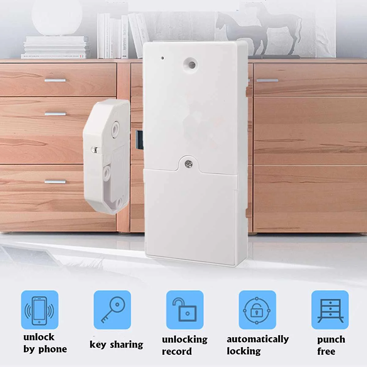 

Smart Electronic Cabinet Drawer Door Lock Digital Auto Safety Locker Access Control Accessories Office Home Security Supplies