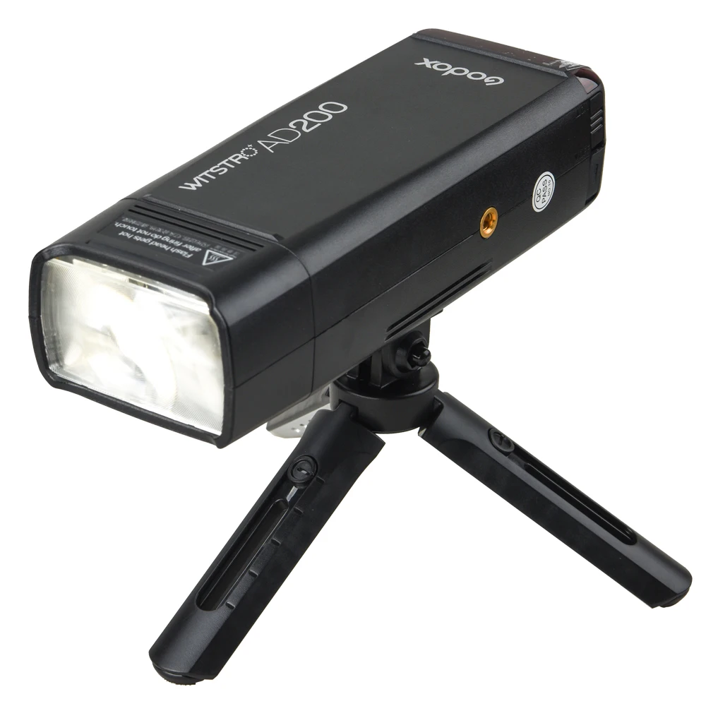 DSLR Godox MT-01 Mini-Stativ klappbares Tisch-Stativ Videokamera Griff-Stabilisator für Godox AD200, Godox A1, Digitalkamera