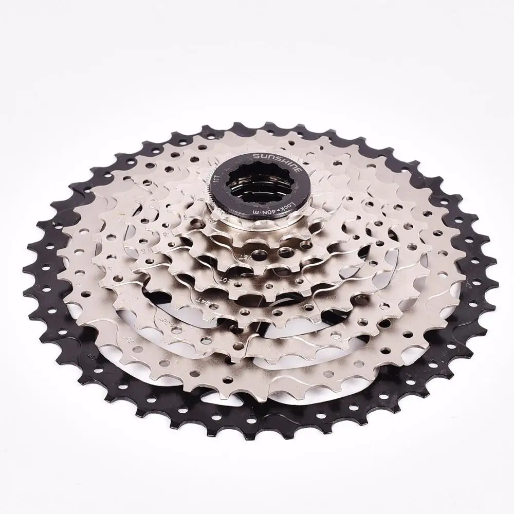 SUNSHINE MTB Bike Freewheel 8S 11-32 36 40 42T MTB Mountain Bike Flywheel 8 24 Speed Cassette Sprocket For 8 speed