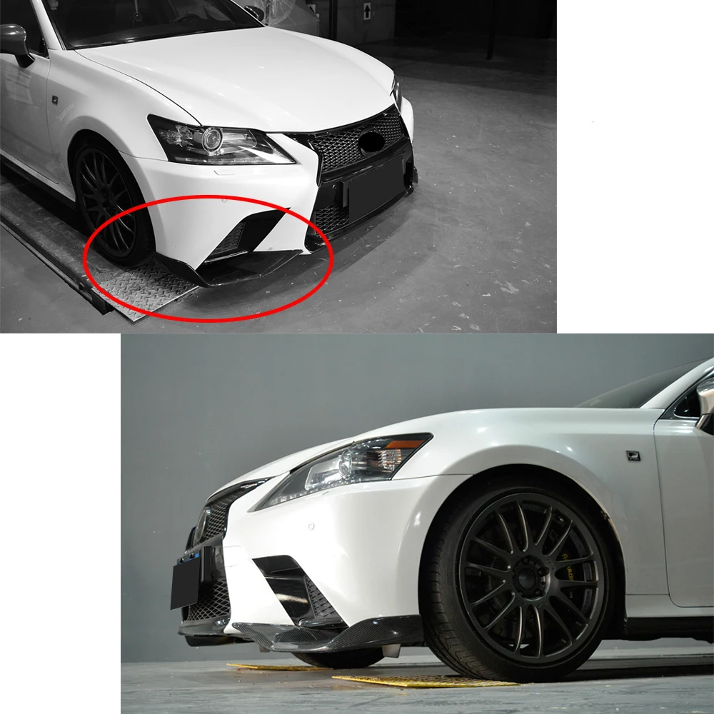 Carbon Fiber Front Bumper Lip Spoiler Splitter For Lexus Gs350 F Sport 13 15 Exterior Body Kits Greatrace Com