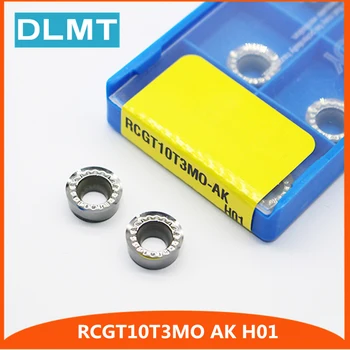 

10Pcs RCGT10T3MO AK H01 CNC Aluminum cutter blade Insert Mill Tool Machining Center Cutting Tool wood turning tools AL+TIN