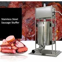 15л шприц для сосисок из нержавеющей стали, машина для изготовления коммерческих колбаса, мясорубка, колбасы, сопла