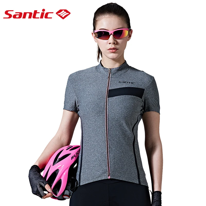 Santic Женская футболка для велоспорта езды на велосипеде подходит лета N FEEL