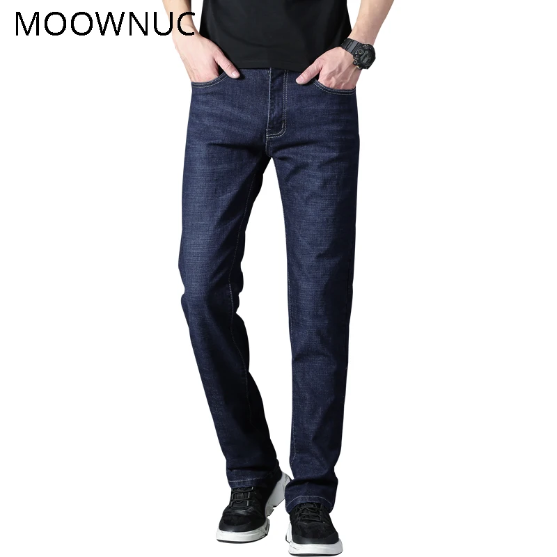 

Jean Long Trouser High-end Youth Business Casual New Men Cotton Classic Style Men Jeans Men FIt Style Fashion MOOWNUC MWC Washed