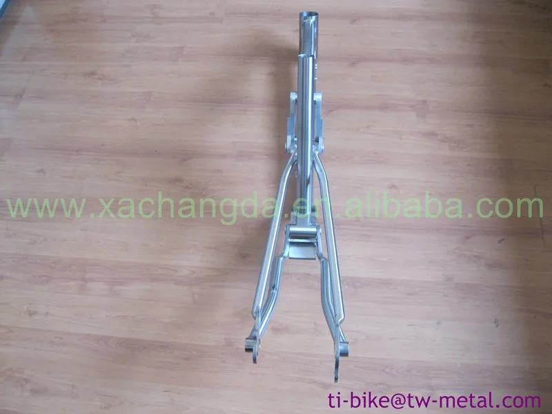 Discount Titanium Pinion Gearbox Suspension Bicycle Frame Titanium e-bike Frame Custom Titan Full Suspension Frame 9