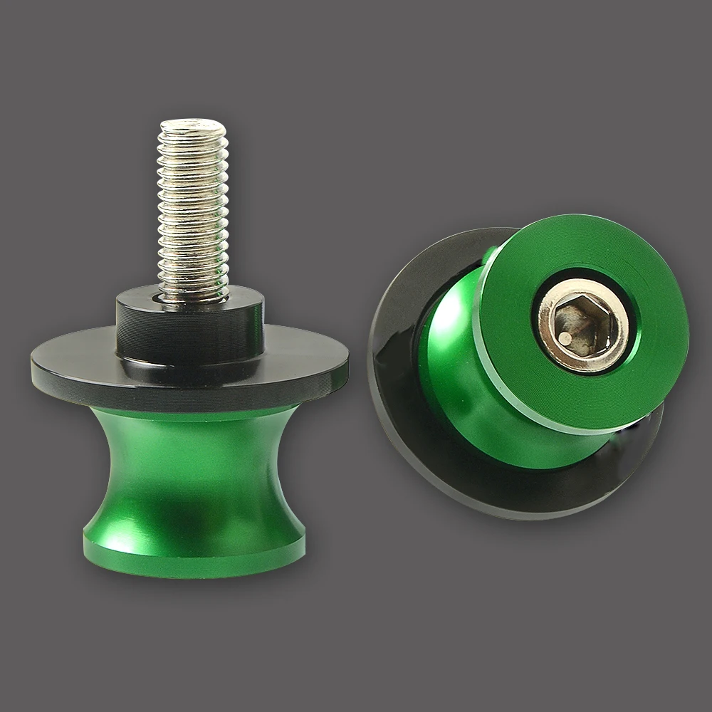 

For Kawasaki Ninja 650 650R Ninja650 Motorcycle 8/10mm Swingarm Slider Spools with Ninja 650 650R CNC Aluminum Stand Screws